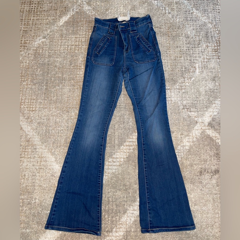 Altar'd State Dark Blue Flare Jeans